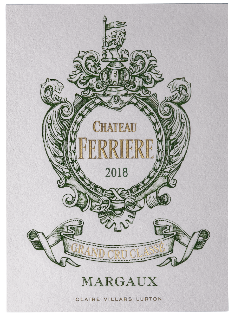 Chateau Ferriere 2018 Margaux Etiquette